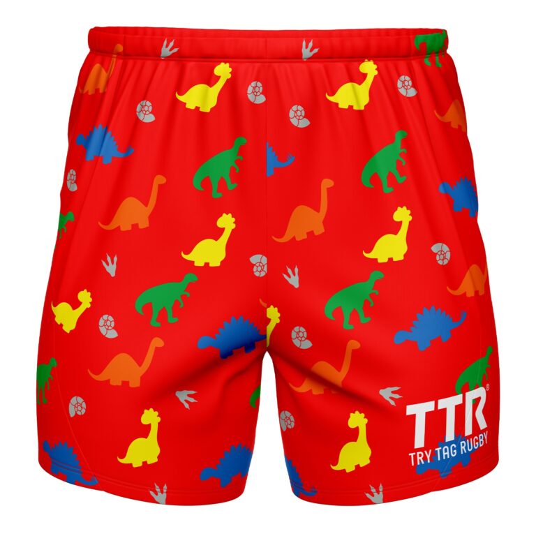 Dinosaur Shorts Try Tag Rugby