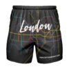 London Themed Shorts Back